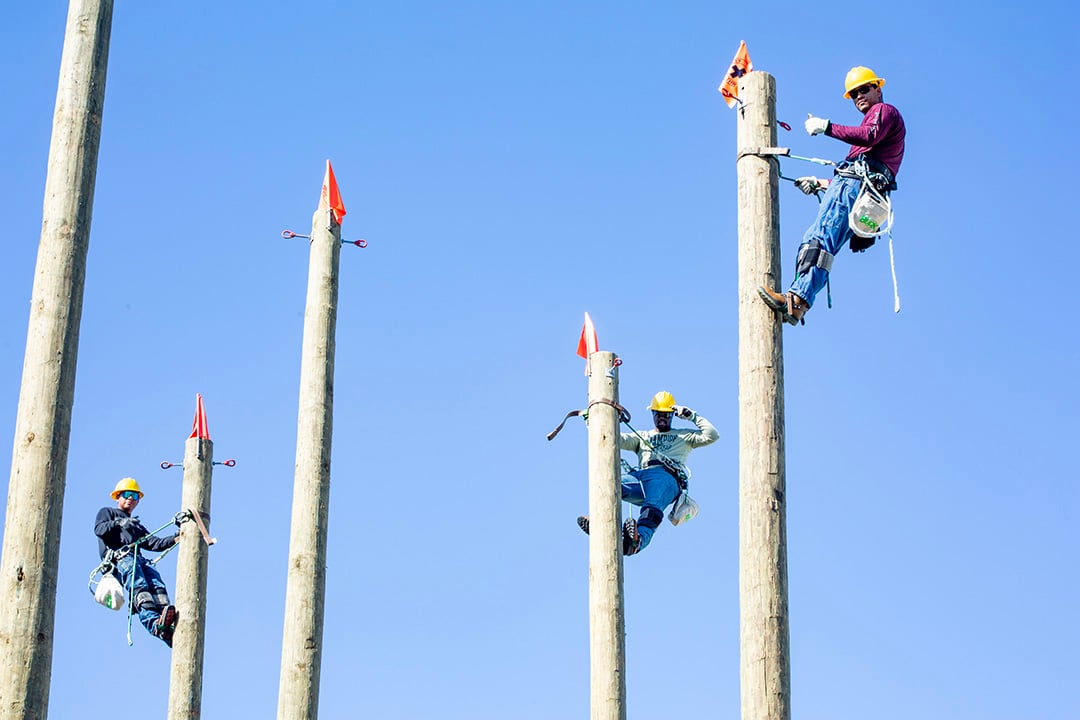 The Electrical Line Worker Training Program graduates its first class!